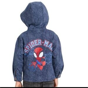Boys Toddler SIZE 18M Spidey MARVEL SPIDER-MAN Hooded‎ Jacket Blue